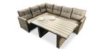 Lorraine 3 piece outdoor modular sectional set with grey cushions