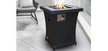Dunham vertical black outdoor fire pit table