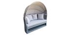 Solea day bed in Stone Grey with retractable canopy