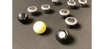 Majestic Bumper Pool table with black base and grey rails