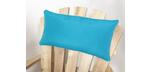 Coussin de tête ou lombaire bleu aqua pour chaise adirondack extérieure