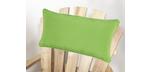 Coussin de tête ou lombaire vert kiwi pour chaise adirondack extérieure