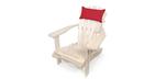 Coussin de tête ou lombaire rouge pour chaise adirondack extérieure