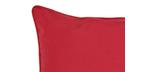 Coussin de tête ou lombaire rouge pour chaise adirondack extérieure