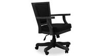 Majestic poker and game table chair in black finish