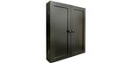 Cabinet de dard noir en bois massif Majestic