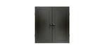 Cabinet de dard noir en bois massif Majestic