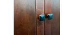 Cabinet de dard en bois massif Majestic au fini Noyer
