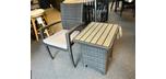 119$ ( Rég. 349$ ) Table à café extérieure rotin brun fabrication de qualité en aluminium qui ne rouillera pas
