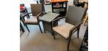 119$ ( Rég. 349$ ) Table à café extérieure rotin brun fabrication de qualité en aluminium qui ne rouillera pas