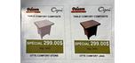 299$ ( Rég. 349$ ) Table à café extérieure grise fabrication de qualité en aluminium qui ne rouillera pas