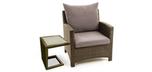 Viola small Java Brown ceramic top outdoor table