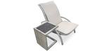 Viola Stone grey outdoor side table with ceramic top
