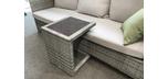 Viola Stone grey outdoor side table with ceramic top