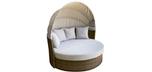 Solea day bed in Java Brown with retractable canopy