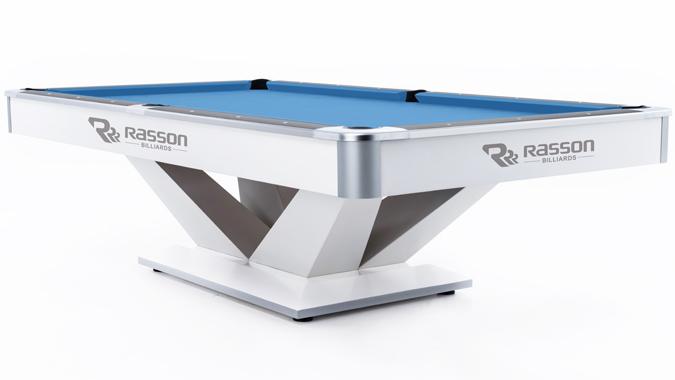 Table de billard blanche 9 pieds Rasson Victory II PLUS