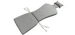 Coussin de chaise Adirondack Gris avec coussin de nuque ajustable