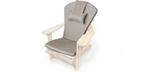 Coussin de chaise Adirondack extérieur avec tissue Sunbrella Gris