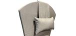 Coussin de chaise Adirondack extérieur avec tissue Sunbrella Gris
