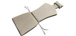 Coussin de chaise Adirondack extérieur avec tissue Sunbrella Gris