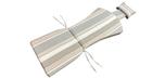 Coussin de chaise Adirondack extérieur avec tissue Sunbrella rayé Gris