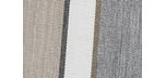 Made in Canada, Grey stripe outdoor Adirondack chair cushion with Sunbrella fabric