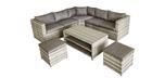 Montebello 6 piece outdoor modular sectional seating set