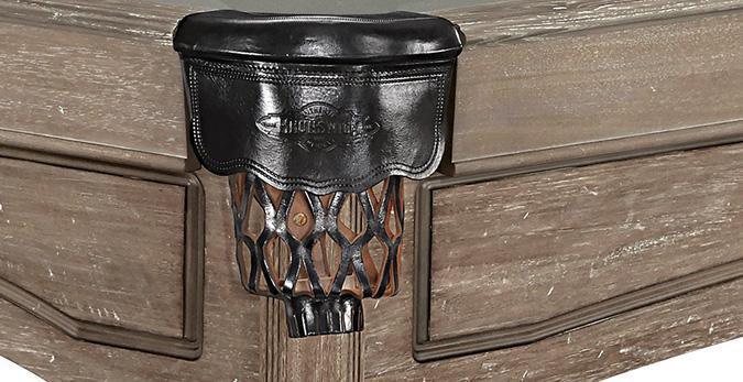 Table de billard rustique 7 pieds Brunswick Allenton fini bois agé Table de billard rustique 7 pieds Brunswick Allenton fini bois agé