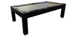Mensa Black 7 foot pool table with real slate and 25 year warranty