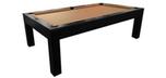 Mensa Black 7 foot pool table with real slate and 25 year warranty