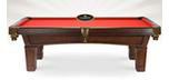 Ascot Walnut 9 foot pool table with real 1 inch slate and 25 year warranty