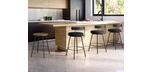 Costa metal kitchen stool made in Quebec by Amisco