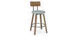 Esteban metal kitchen stool by Amisco