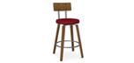Esteban metal kitchen stool by Amisco