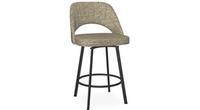 Scarlett metal pivoting seat kitchen stool by Amisco