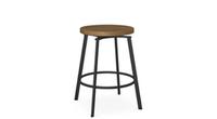 Skyla metal pivoting seat kitchen swivel stool by Amisco