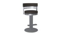 Sunny pivoting swivel seat metal kitchen stool by Amisco
