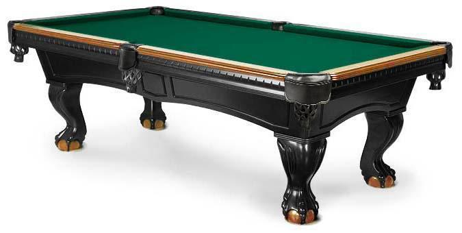 Table billard Majestic Pinnacle 2-tons noir et noyer foncé 9 pieds