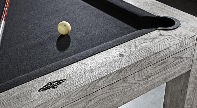 Table de billard Brunswick Sanibel 8 pieds au fini gris rustique Table de billard Brunswick Sanibel 8 pieds au fini gris rustique