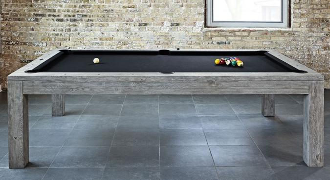 Table de billard Brunswick Sanibel 8 pieds au fini gris rustique Table de billard Brunswick Sanibel 8 pieds au fini gris rustique