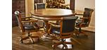 Brunswick 5 piece complete set of reversible dining and poker table including 4 chairs