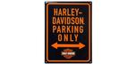 Enseigne de métal Harley Davidson Parking Only au relief 3D