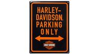 Harley Davidson Parking Only 3D embossed retro tin sign