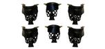 Complete set of 6 antique style billiard No3 pool table pockets