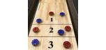 Table de jeu Shuffleboard 12 pieds Majestic fini noir