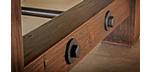Brunswick Canton 7 foot pool table with natural slate and Black Forest finish
