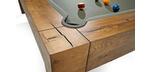 Brunswick Parsons 8 foot pool table pool table with genuine slate and Natural Dry Oak finish