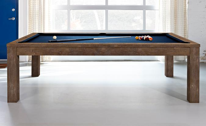 Table de billard Brunswick Soho 8 pieds avec ardoise naturelle et fini Muscade
