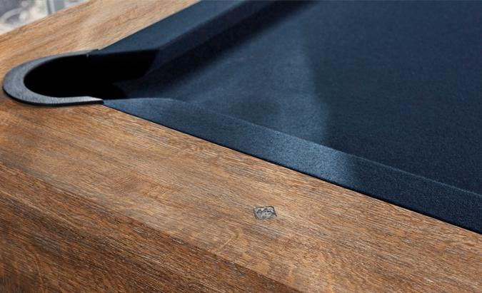 Table de billard Brunswick Soho 8 pieds avec ardoise naturelle et fini Muscade