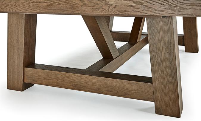 Table billard Brunswick Botanic 7 pieds avec ardoise naturelle et fini Brun Foncé Rustique